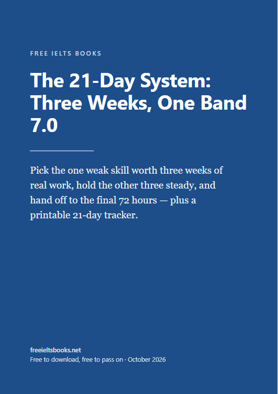 The 21-Day System: Three Weeks, One Band 7.0